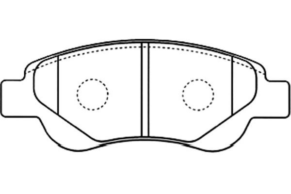 KAVO PARTS Комплект тормозных колодок, дисковый тормоз BP-9097